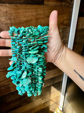 Load image into Gallery viewer, 18 inch AMERICAN turquoise with 3 mm sterling silver pearls