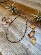 Load image into Gallery viewer, 18-Inch Sterling Silver Pearl Necklace with Spiny Oyster (5mm)