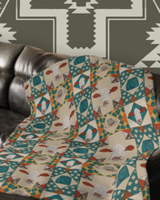 Load image into Gallery viewer, "Quilted" Velveteen Microfiber Blanket (Two-sided print)