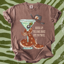 Load image into Gallery viewer, Same snake bite you twice tee
