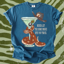 Load image into Gallery viewer, Same snake bite you twice tee
