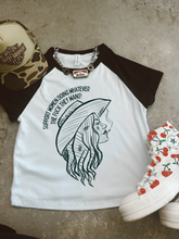 Load image into Gallery viewer, Women doing whatever raglan baby tee
