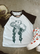 Load image into Gallery viewer, You can't be me raglan baby tee
