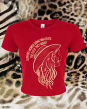Load image into Gallery viewer, Women doing whatever raglan baby tee
