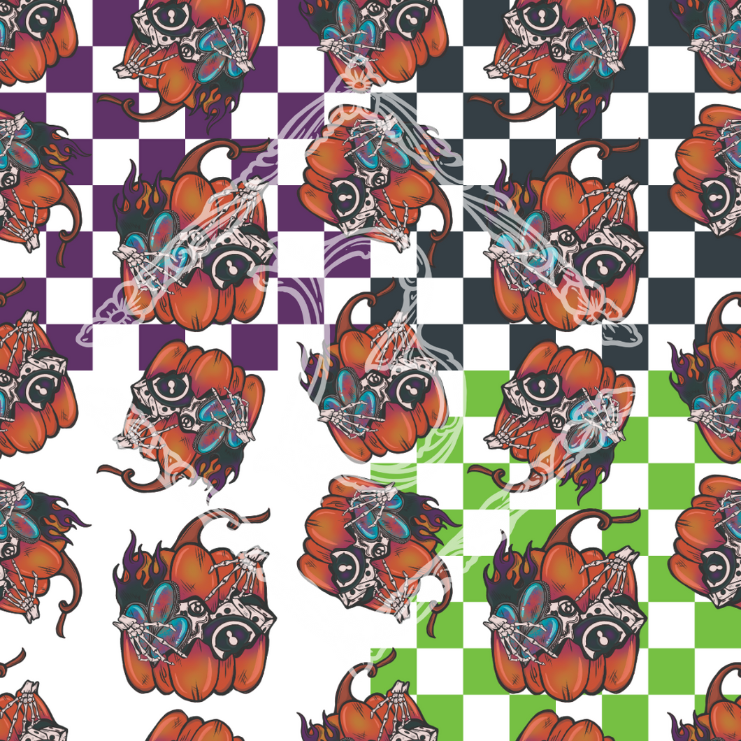 Gothic Pumpkin Seamless