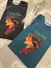 Load image into Gallery viewer, Turquoise on my mind graphic tee - Comfort Colors
